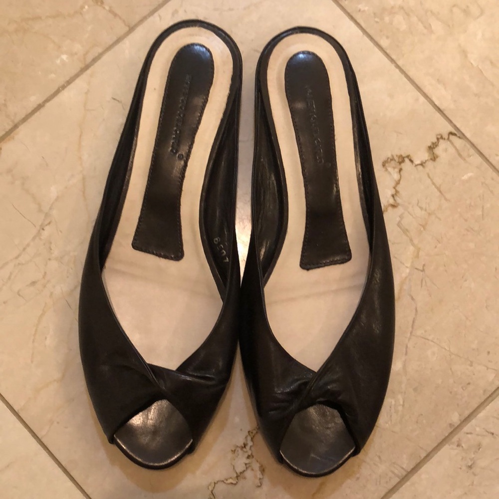 Roberto Del Carlo Black Leather Sandals